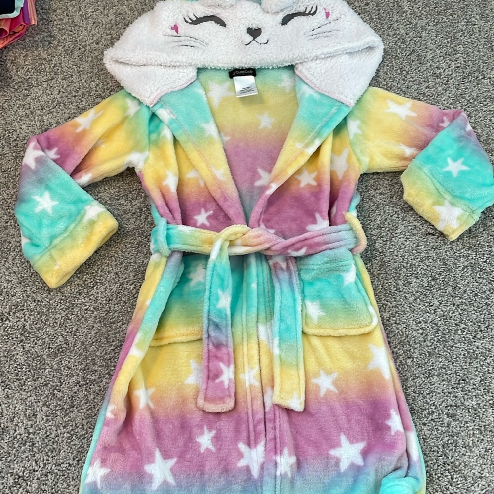 Girls fleece robe
